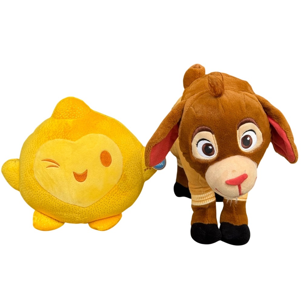 Disney Wish Valentino & Star Plush Stuffed Animals Set *Star Lights Up*
